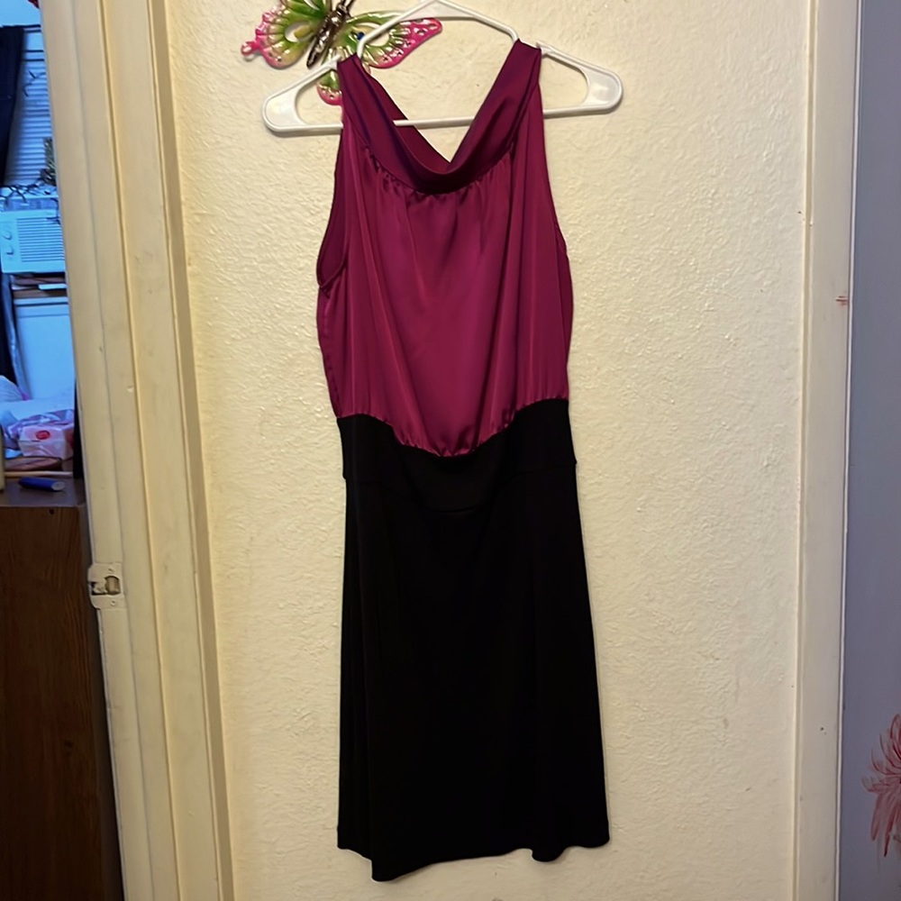 Satin topped dress size small